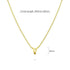 Initials Brick Alphabet Letter Necklace Gold Layered Steel Jewellery